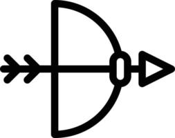 ilustración de vector de tiro con arco en un fondo. símbolos de calidad premium. iconos vectoriales para concepto y diseño gráfico.