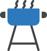 ilustración de vector de parrilla en un fondo. símbolos de calidad premium. iconos vectoriales para concepto y diseño gráfico.