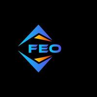 feo diseño de logotipo de tecnología abstracta sobre fondo blanco. concepto de logotipo de letra inicial creativa feo. vector