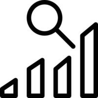 search graph bar vector illustration on a background.Premium quality symbols.vector icons for concept and graphic design.