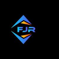 FJR abstract technology logo design on white background. FJR creative initials letter logo concept. vector