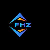 FHZ abstract technology logo design on white background. FHZ creative initials letter logo concept. vector