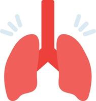 ilustración de vector de dolor de pulmones en un fondo. símbolos de calidad premium. iconos vectoriales para concepto y diseño gráfico.