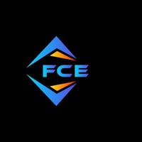 fce diseño de logotipo de tecnología abstracta sobre fondo blanco. concepto de logotipo de letra de iniciales creativas fce. vector