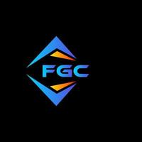 Diseño de logotipo de tecnología abstracta fgc sobre fondo blanco. concepto de logotipo de letra de iniciales creativas fgc. vector