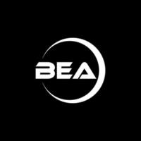 diseño del logotipo de la letra bea en la ilustración. logotipo vectorial, diseños de caligrafía para logotipo, afiche, invitación, etc. vector