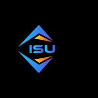 ISU abstract technology logo design on white background. ISU creative initials letter logo concept. vector