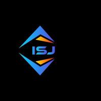 isj diseño de logotipo de tecnología abstracta sobre fondo blanco. concepto de logotipo de letra de iniciales creativas isj. vector