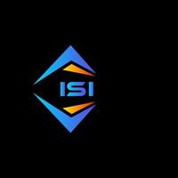 ISI abstract technology logo design on white background. ISI creative initials letter logo concept. vector