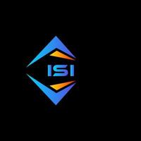 ISI abstract technology logo design on white background. ISI creative initials letter logo concept. vector