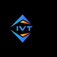 diseño de logotipo de tecnología abstracta ivt sobre fondo blanco. concepto de logotipo de letra de iniciales creativas ivt. vector