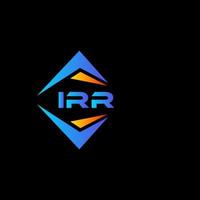 irr diseño de logotipo de tecnología abstracta sobre fondo blanco. concepto de logotipo de letra de iniciales creativas irr. vector