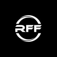 diseño del logotipo de la letra rff en la ilustración. logotipo vectorial, diseños de caligrafía para logotipo, afiche, invitación, etc. vector