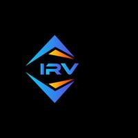 irv diseño de logotipo de tecnología abstracta sobre fondo blanco. concepto de logotipo de letra de iniciales creativas irv. vector