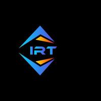 IRT abstract technology logo design on white background. IRT creative initials letter logo concept. vector
