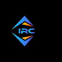 diseño de logotipo de tecnología abstracta irc sobre fondo blanco. concepto de logotipo de letra de iniciales creativas de irc. vector