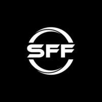 diseño del logotipo de la letra sff en la ilustración. logotipo vectorial, diseños de caligrafía para logotipo, afiche, invitación, etc. vector