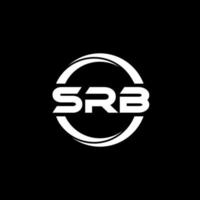 diseño del logotipo de la letra srb en la ilustración. logotipo vectorial, diseños de caligrafía para logotipo, afiche, invitación, etc. vector