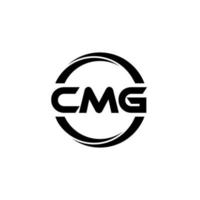 diseño del logotipo de la letra cmg en la ilustración. logotipo vectorial, diseños de caligrafía para logotipo, afiche, invitación, etc. vector