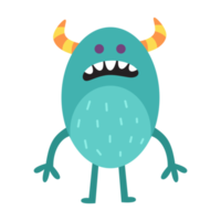 monstruo de dibujos animados con cuerno png