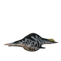 dinossauro hupehsuchus isolado renderização 3d png