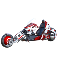 Custom motorcycle modern isolated 3d render png