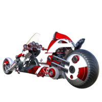 Motocicleta personalizada moderna renderizado 3d aislado png