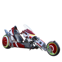 renderização 3d isolada moderna de motocicleta personalizada png