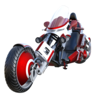 Custom motorcycle modern isolated 3d render png