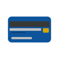 icono de tarjeta de crédito. signo y símbolo bancario y comercial. png