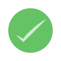 Correct and incorrect icon. Check mark icon. Check list button icon png