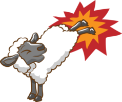 Sheep png graphic clipart design