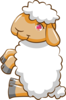 Sheep png graphic clipart design