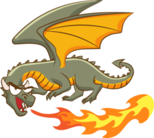 Dragon png graphic clipart design