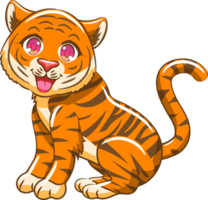 tijger PNG grafisch clip art ontwerp