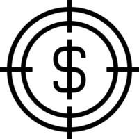 Target focus icon symbol vector image, illustration of the success goal icon concept. EPS 10