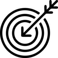 Target focus icon symbol vector image, illustration of the success goal icon concept. EPS 10