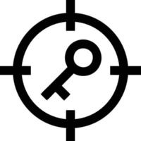 Target focus icon symbol vector image, illustration of the success goal icon concept. EPS 10