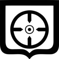 Target focus icon symbol vector image, illustration of the success goal icon concept. EPS 10