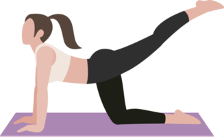 exercices de postures de yoga png