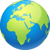 Weltkugel Erde Karte png