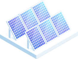 planta de energía solar png