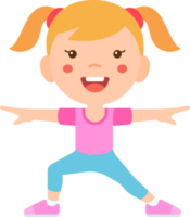 Children fitness exercise png