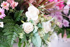 beautiful fresh flowers as a background photo