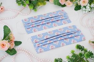 beautiful patterned masks as a background photo