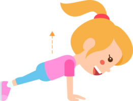 Fitnessübungen für Kinder png