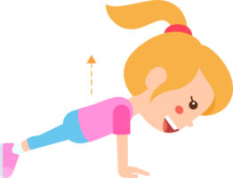 Children fitness exercise png