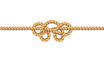 Rope knots line png