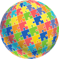 jigsaw ball color png