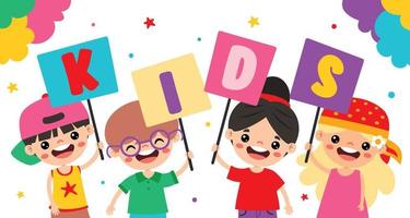 Template For Happy Children's Day vector